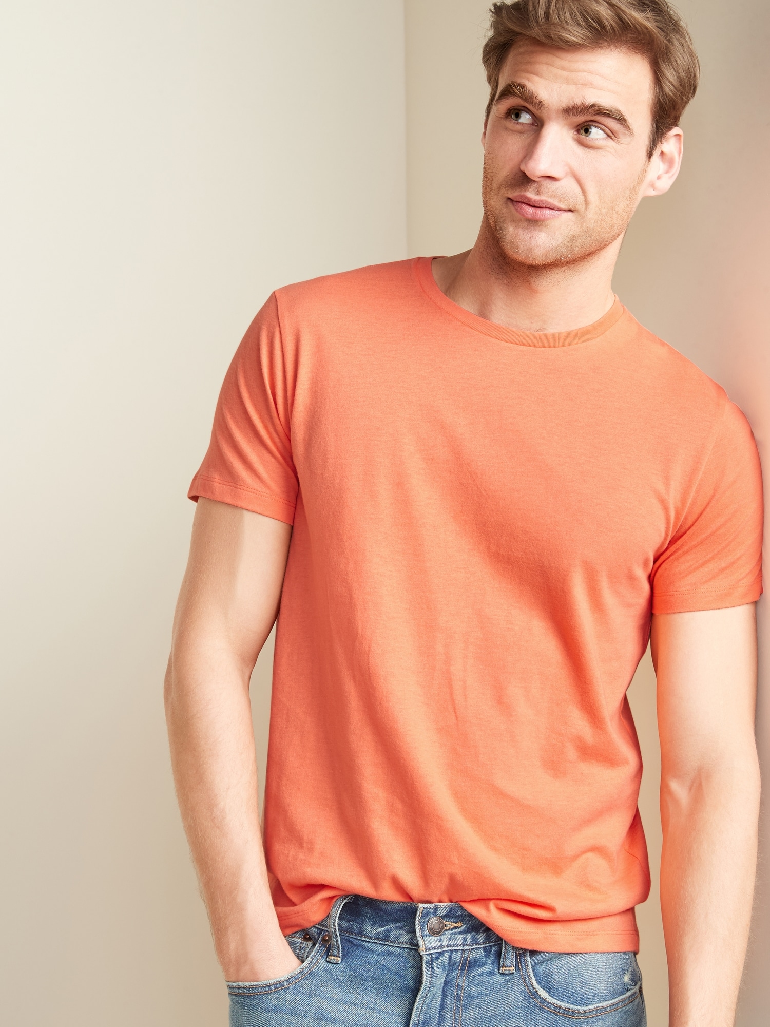 Soft-Washed Crew-Neck Tee for Men
