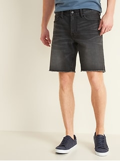jean shorts black