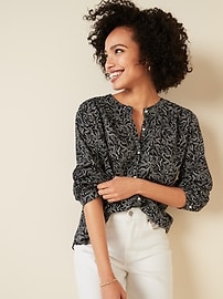 gap floral blouse