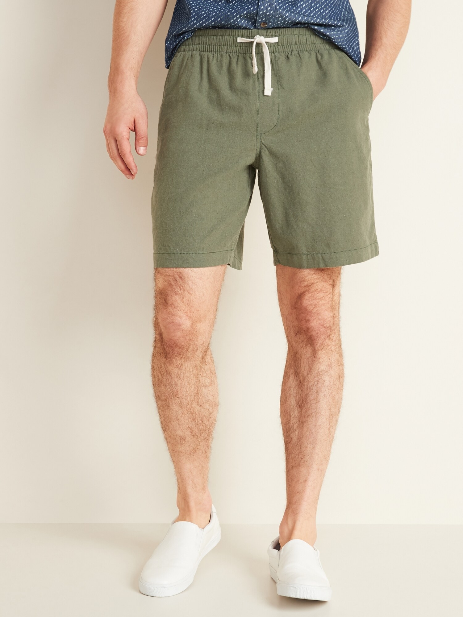 old navy linen joggers