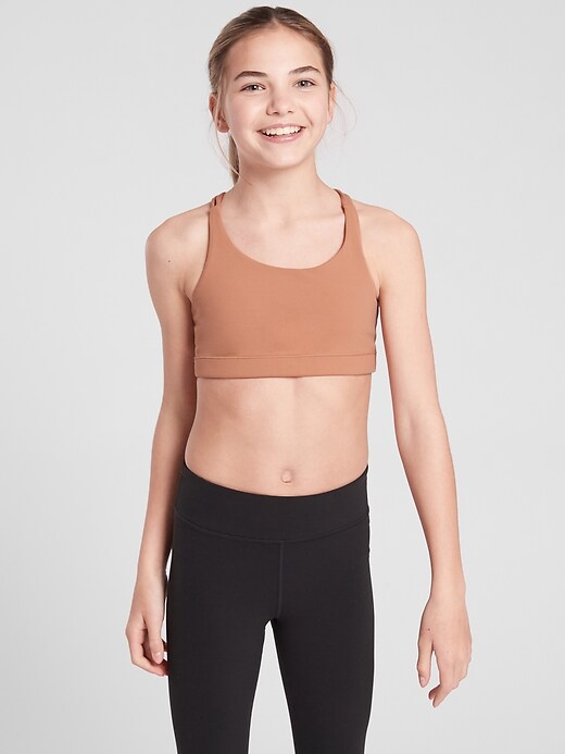 rose gold sports bra