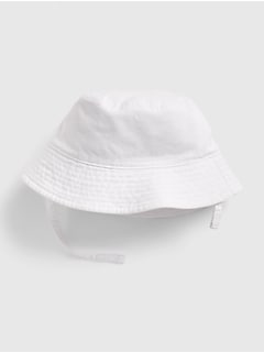 baby boy white bucket hat