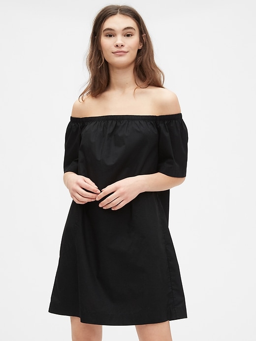 Off The Shoulder Dress in Poplin