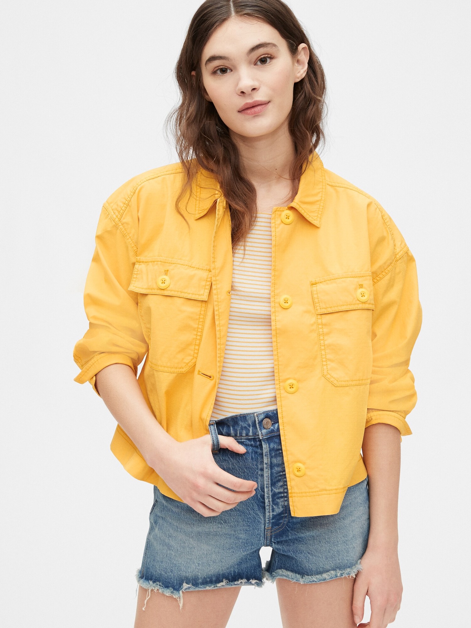 1969 premium cropped utility jacket