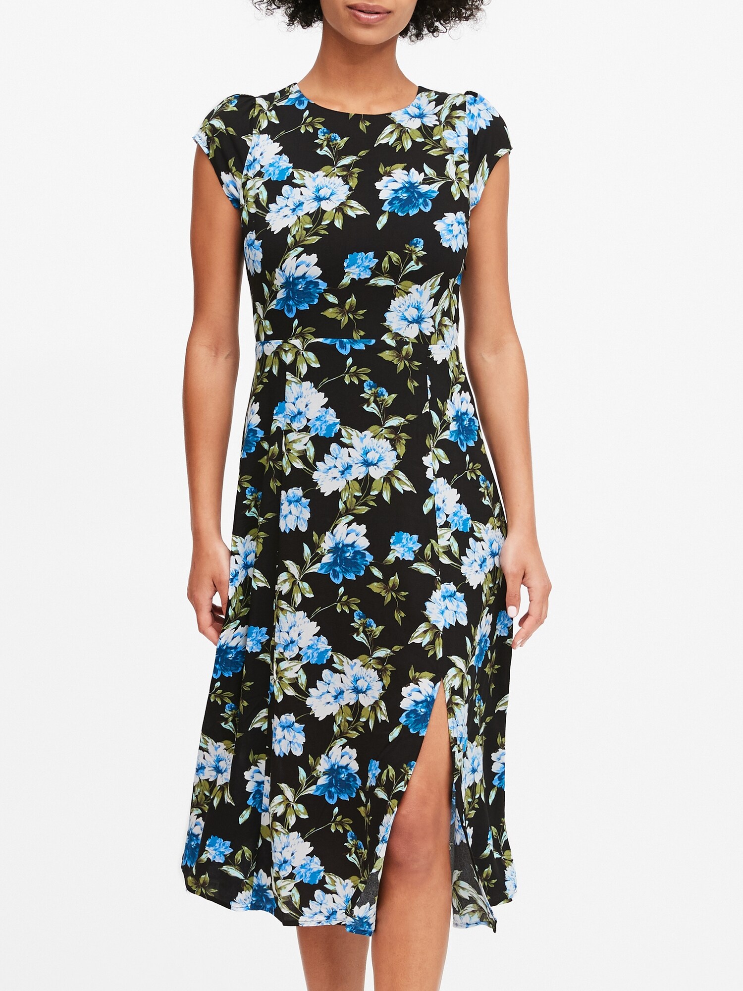 banana republic botanical maxi dress