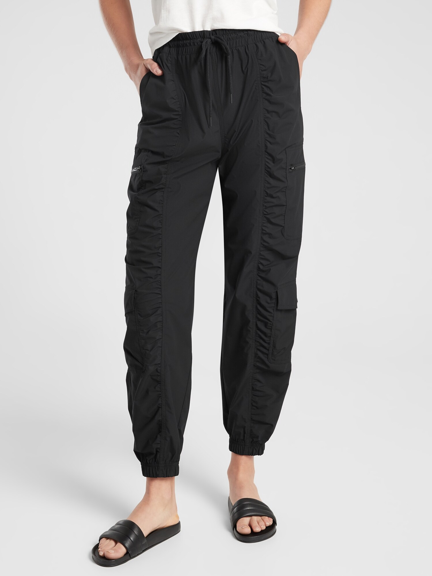 parachute cargo pants womens