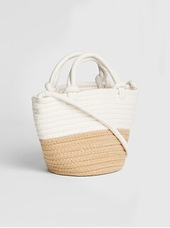 Mini Bucket Rope Crossbody Bag | Gap