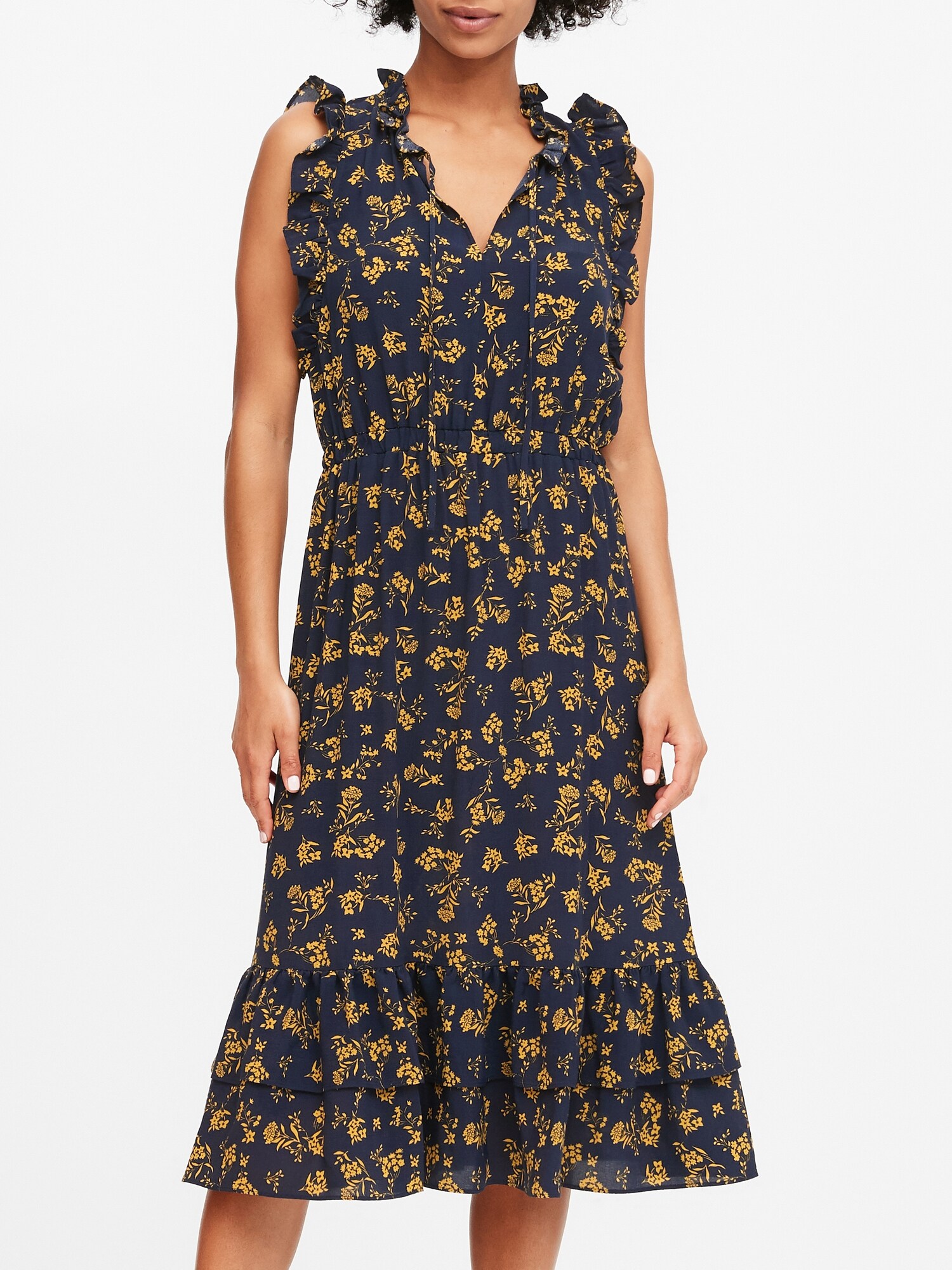 banana republic midi cocktail dress