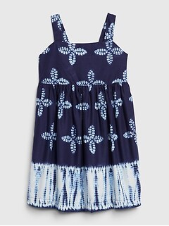 Baby Gap Girl/'s ShortSleeve Smocked Squareneck Dot Print Dress Size 2T 3T 4T 5T