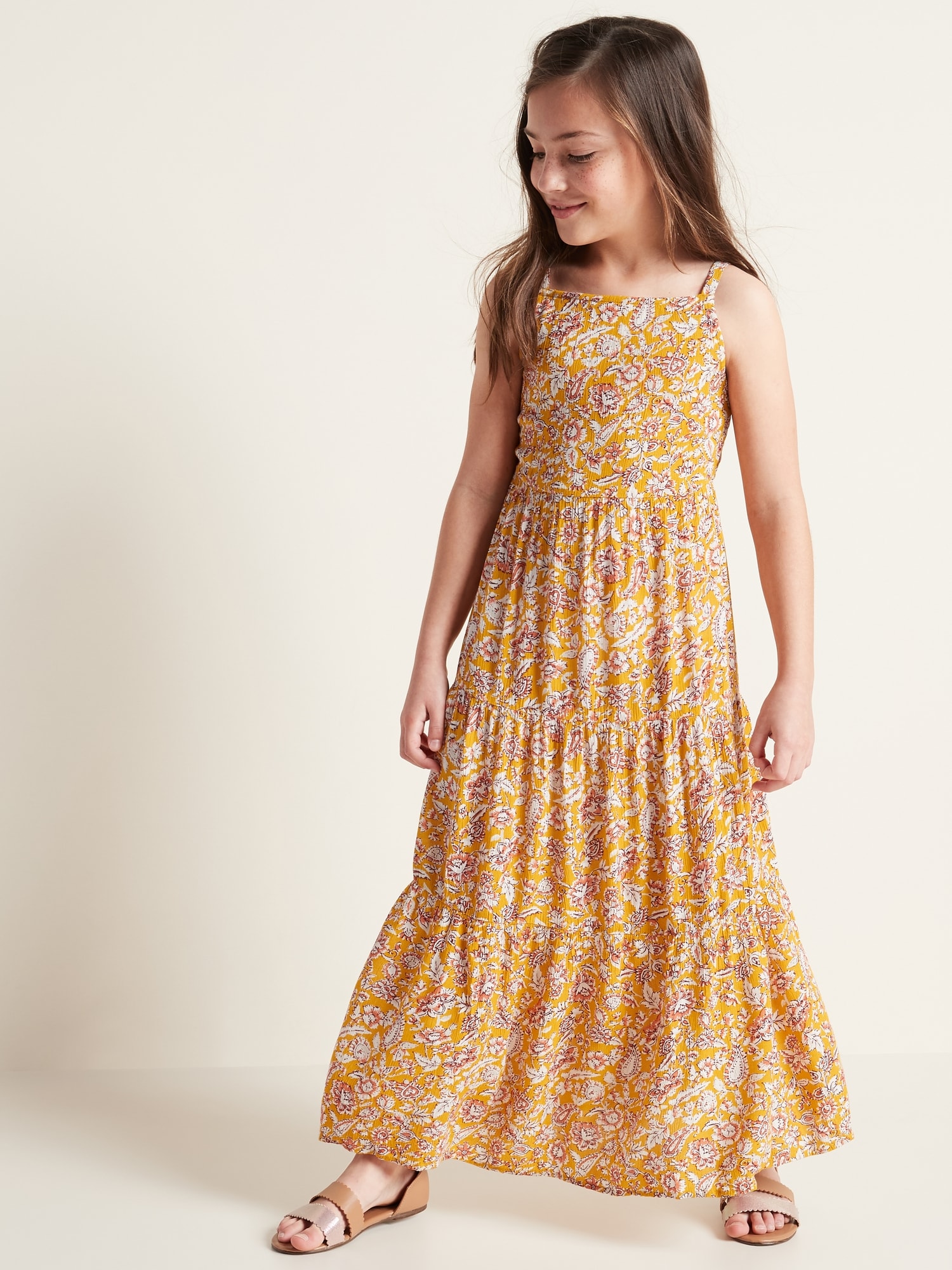 girls floral maxi dress