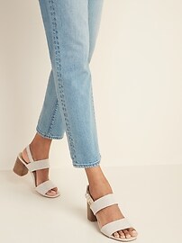 old navy block heel sandal