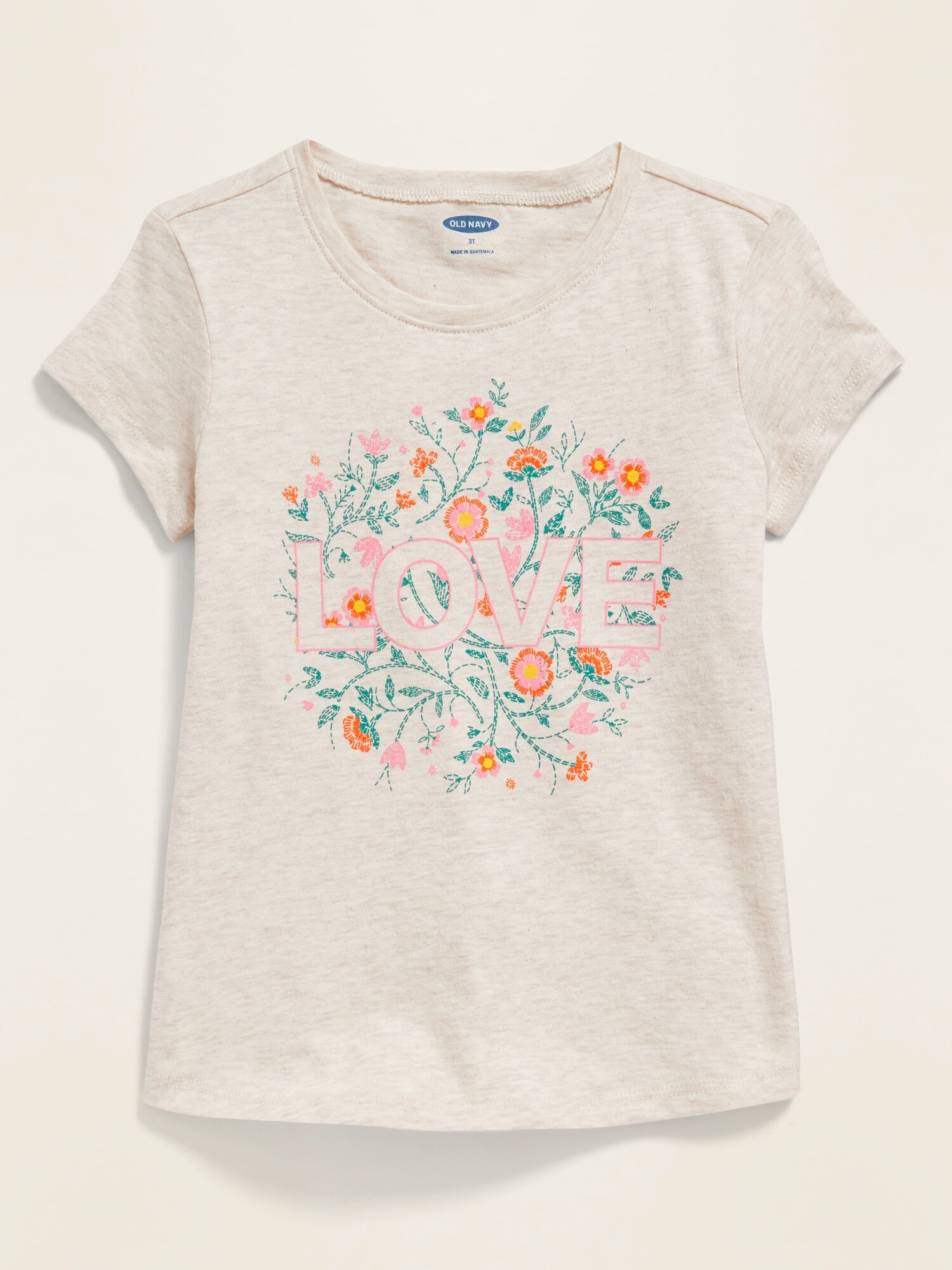 Graphic Scoop-Neck Tee for Toddler Girls