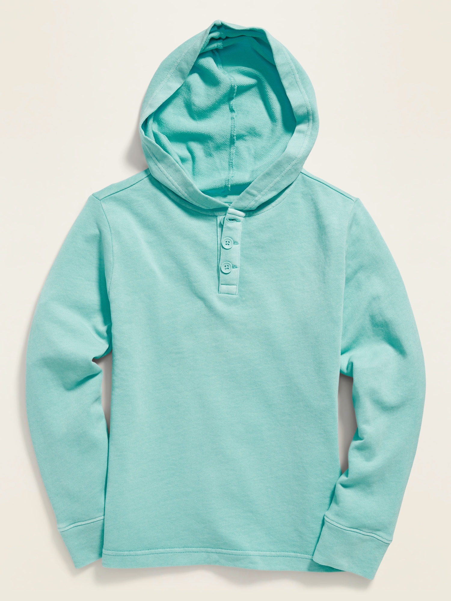 3 button henley hoodie