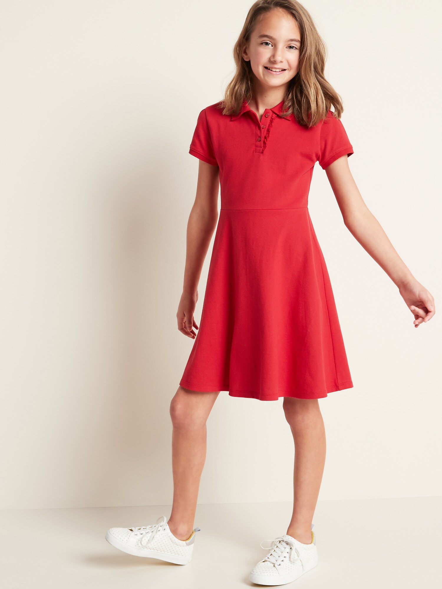 old navy girls red dress