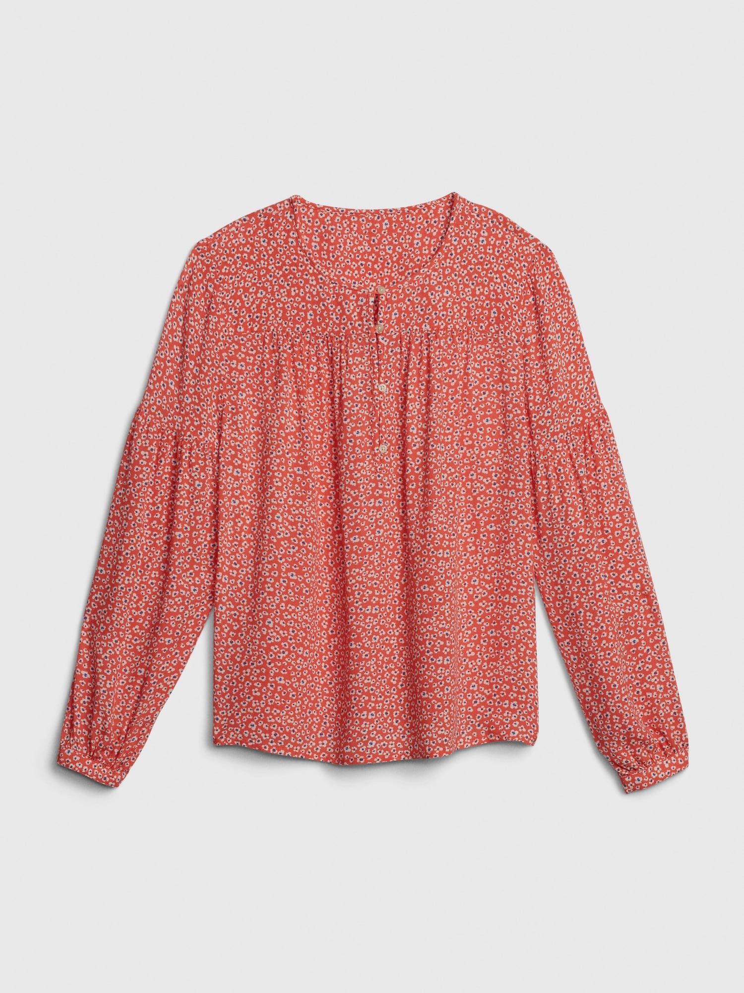 gap red blouse