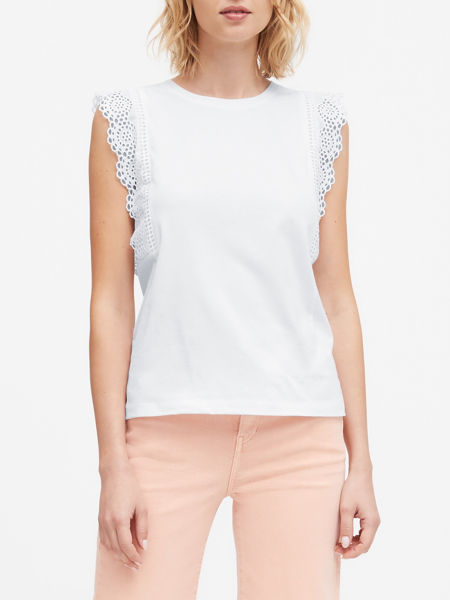 banana republic ruffle sleeve top