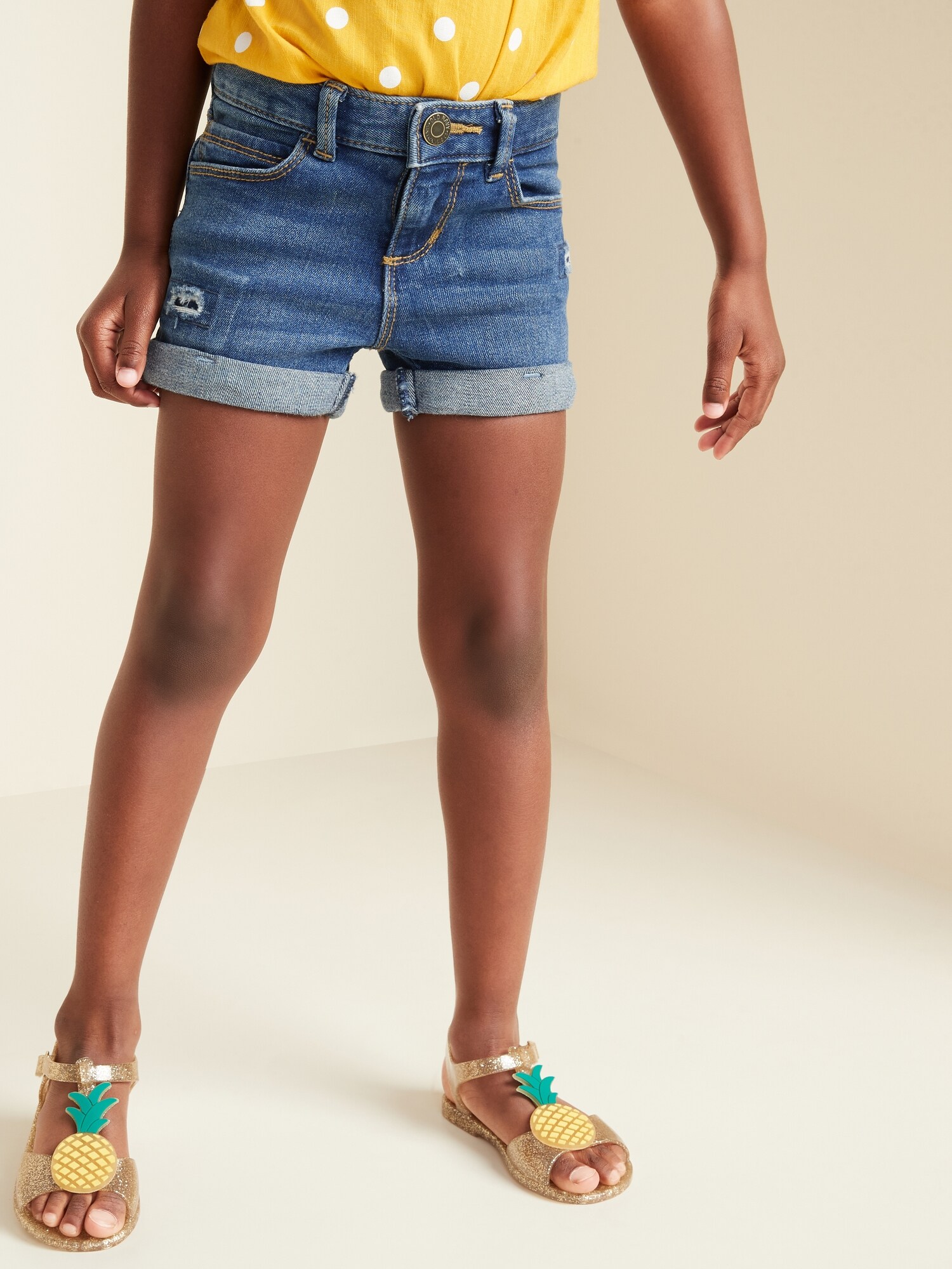 toddler girl distressed shorts