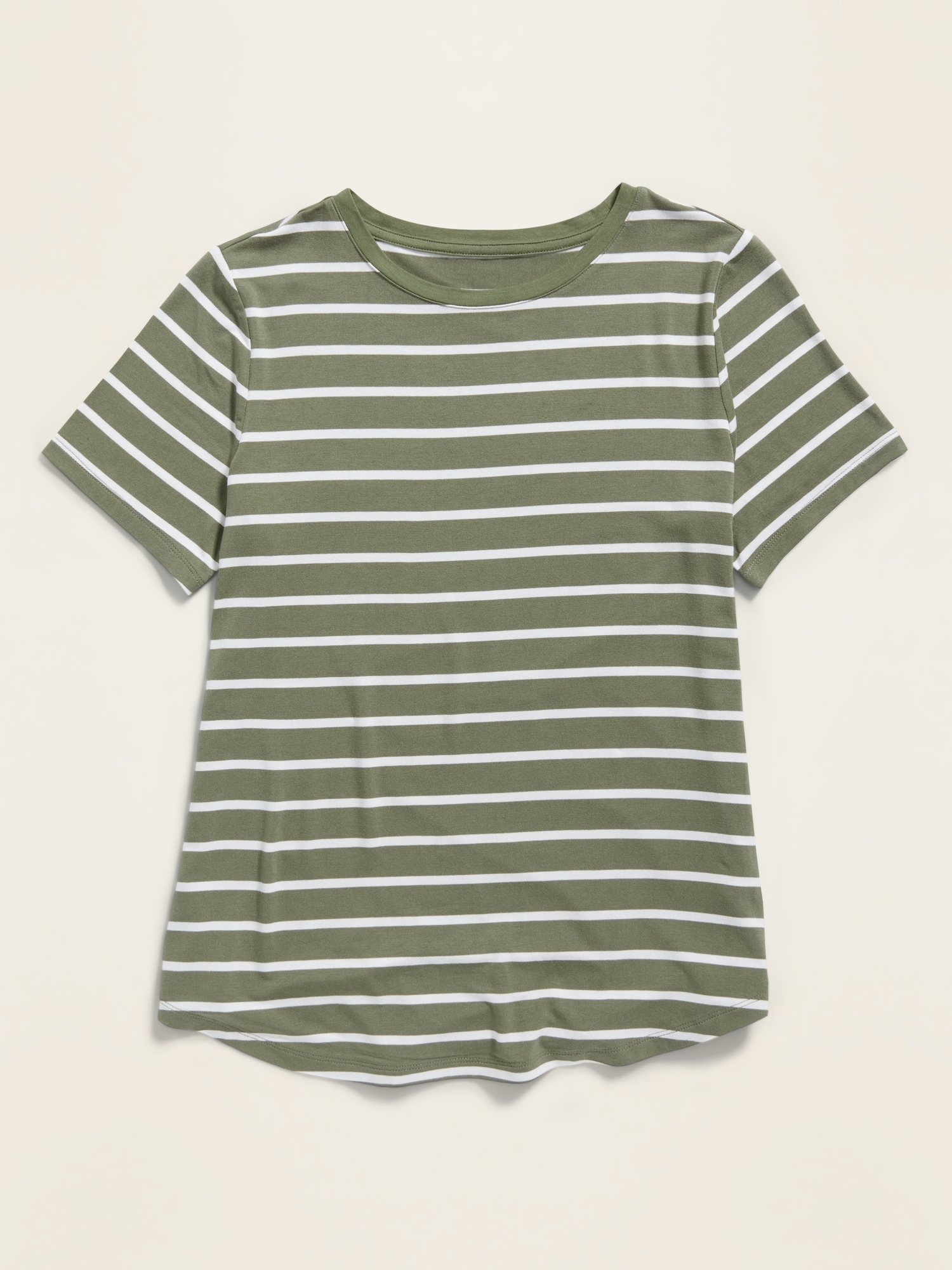 striped crew neck shirt