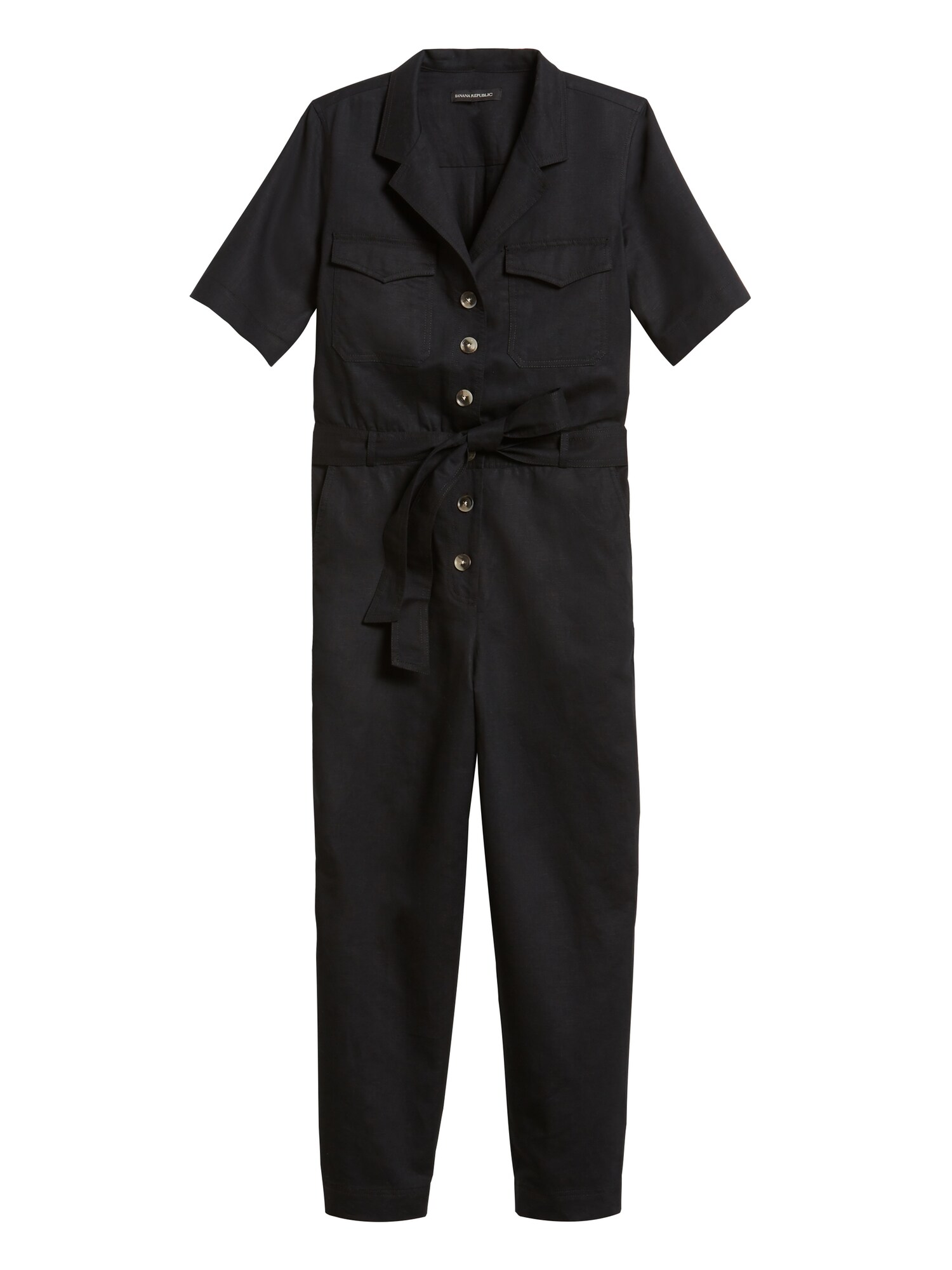 jumpsuit linen black