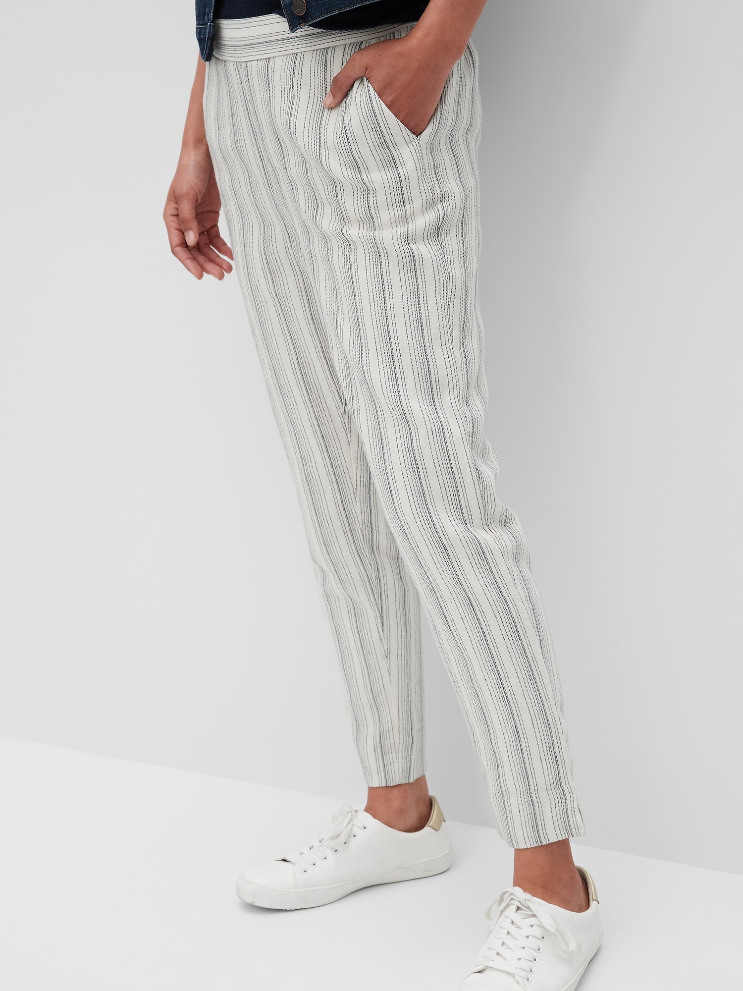 banana republic striped pants