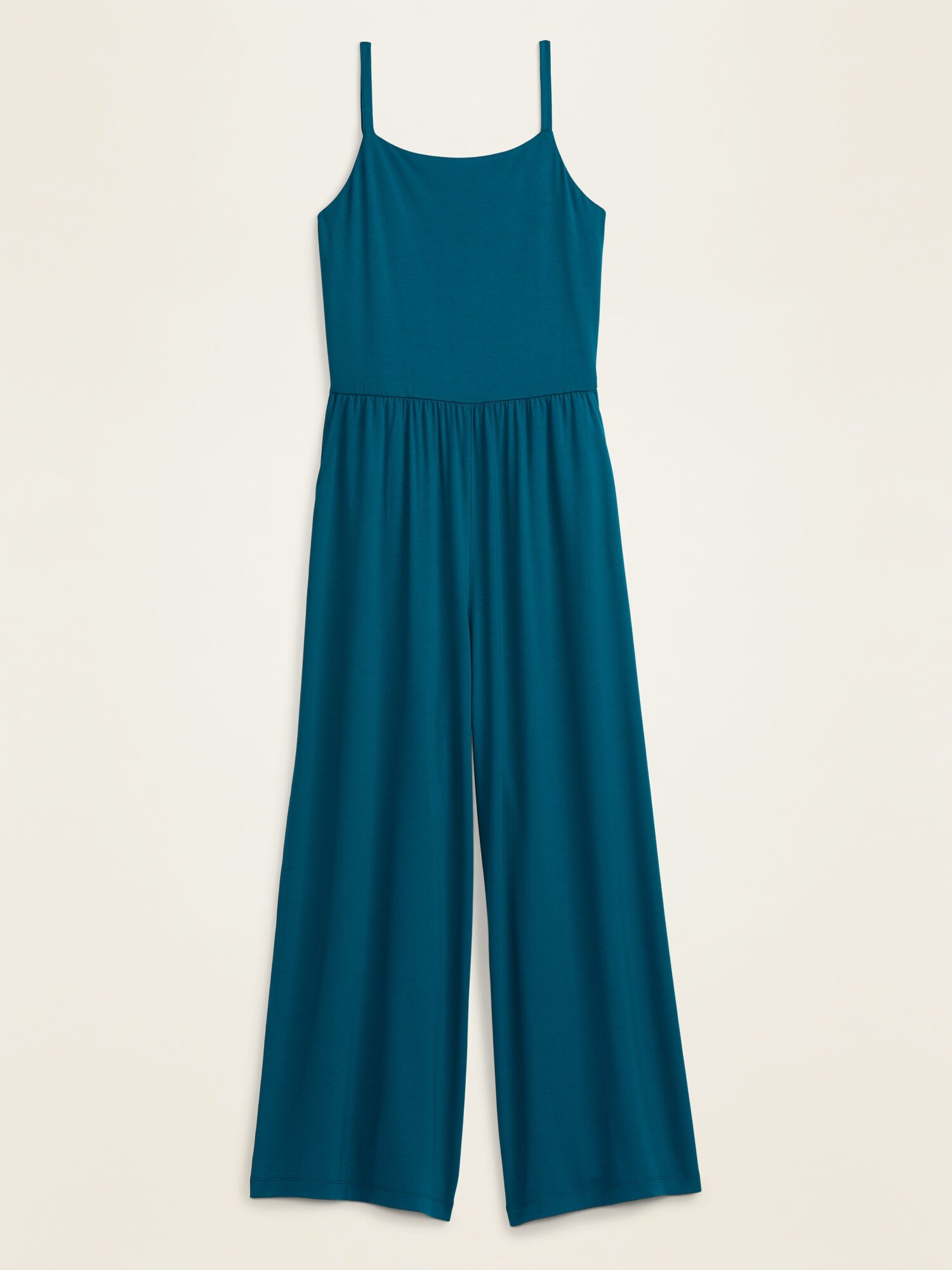 sleeveless jersey knit cami jumpsuit