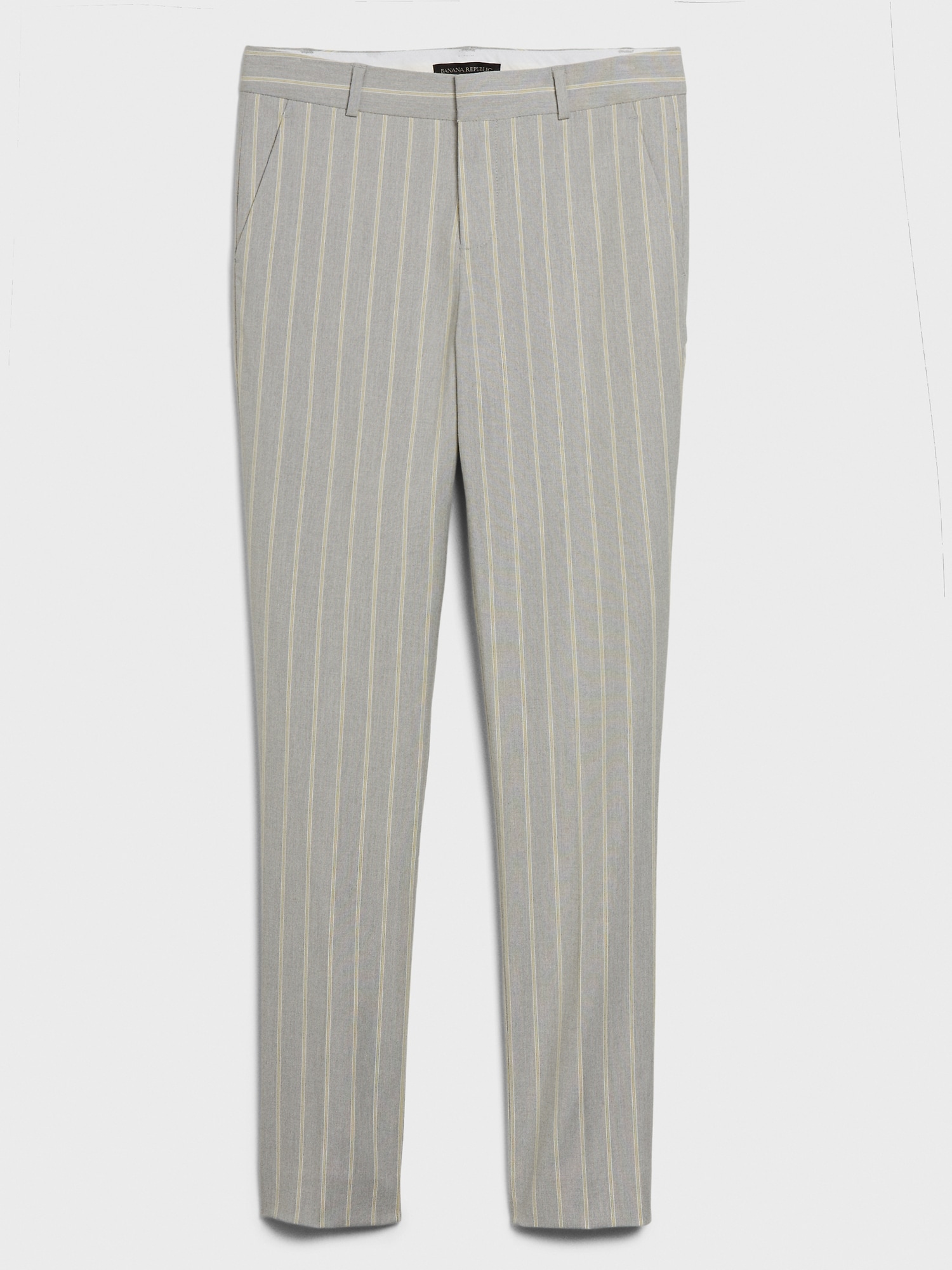 striped grey trousers