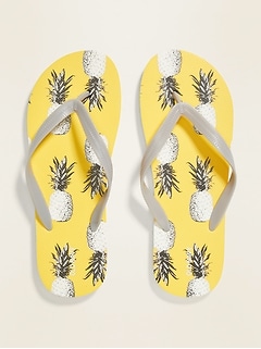 old navy men's white flip flops