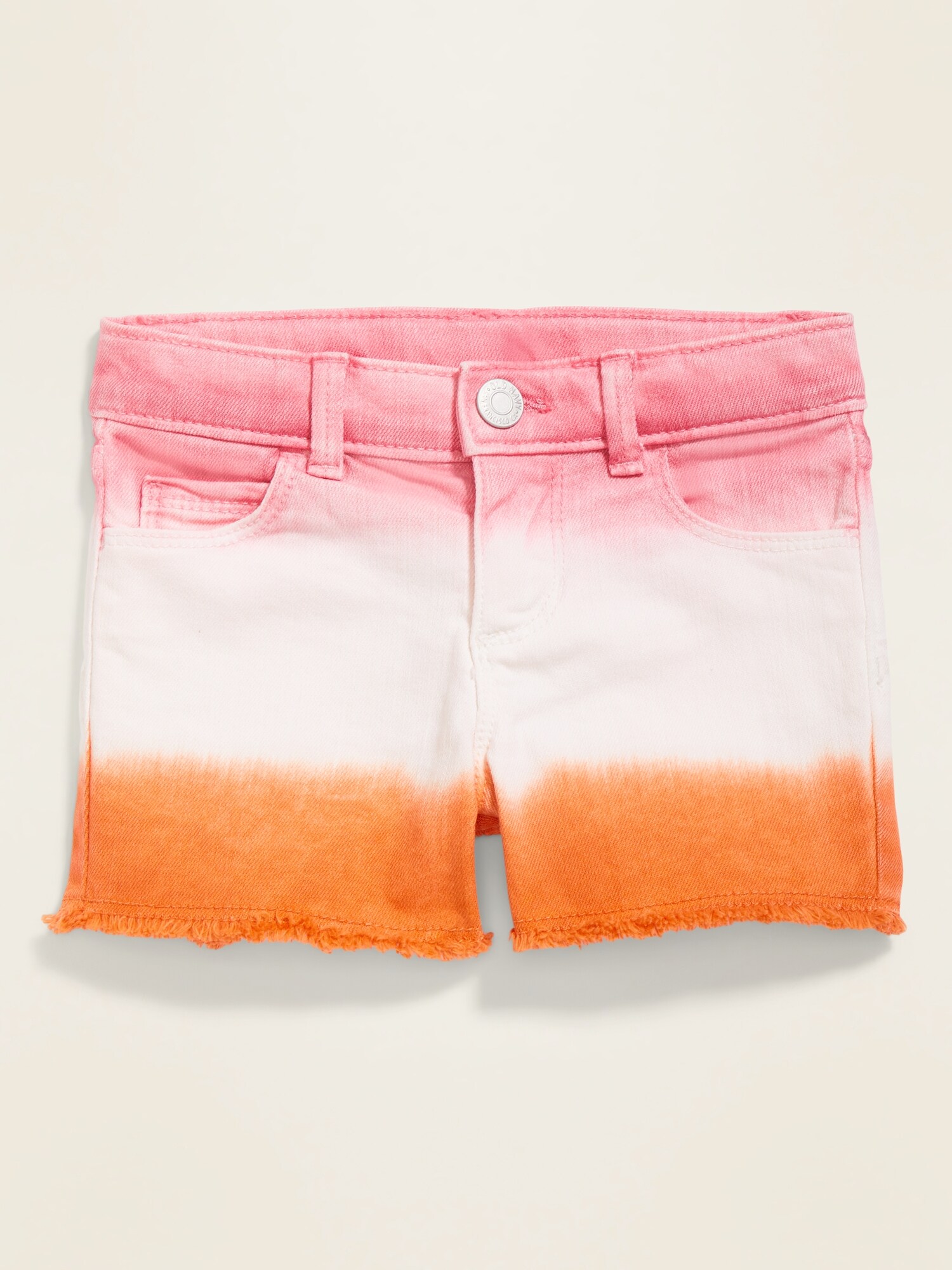 Dip-Dye Cut-Off Jean Shorts for Toddler Girls