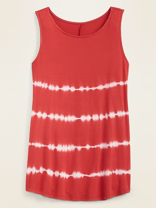 Printed Luxe High-Neck Tank Top for Women