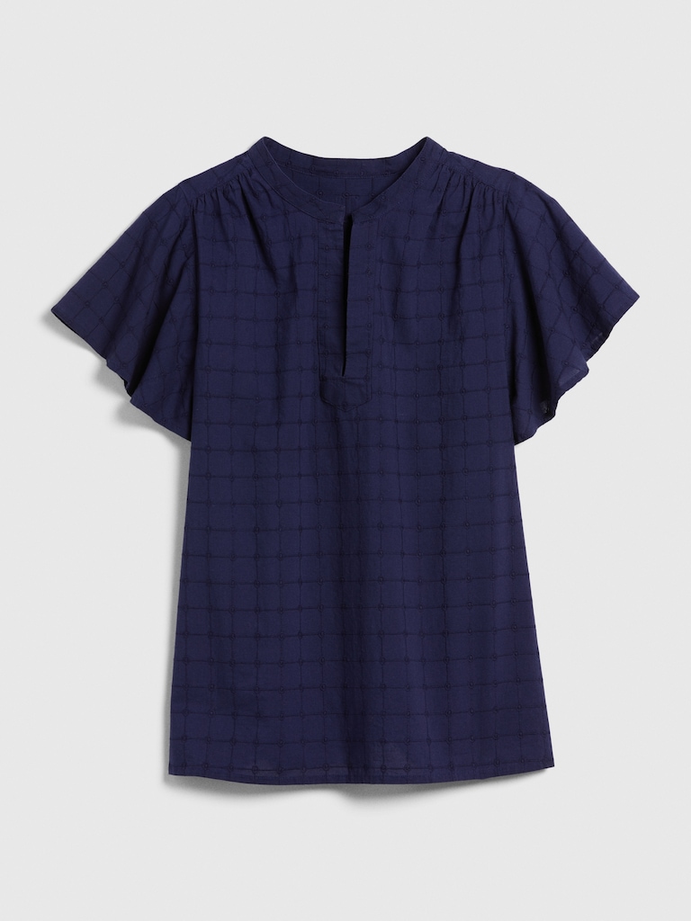 Short Sleeve Popover Top