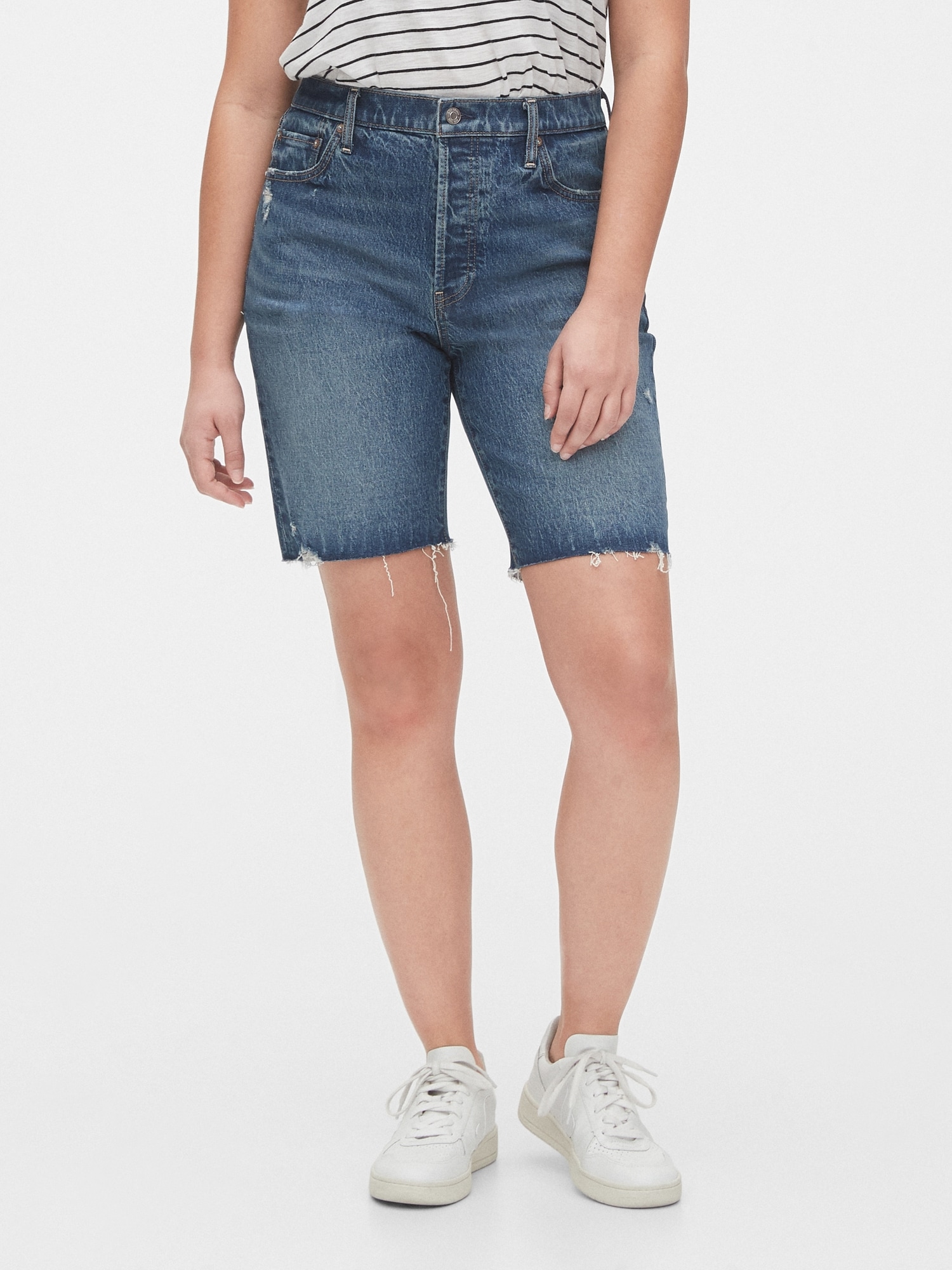 denim bermuda shorts