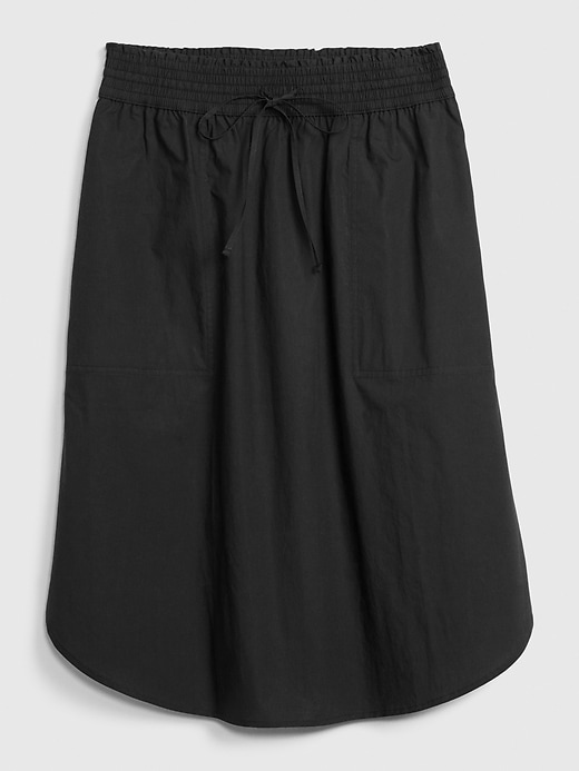 Pull-On Skirt in Poplin