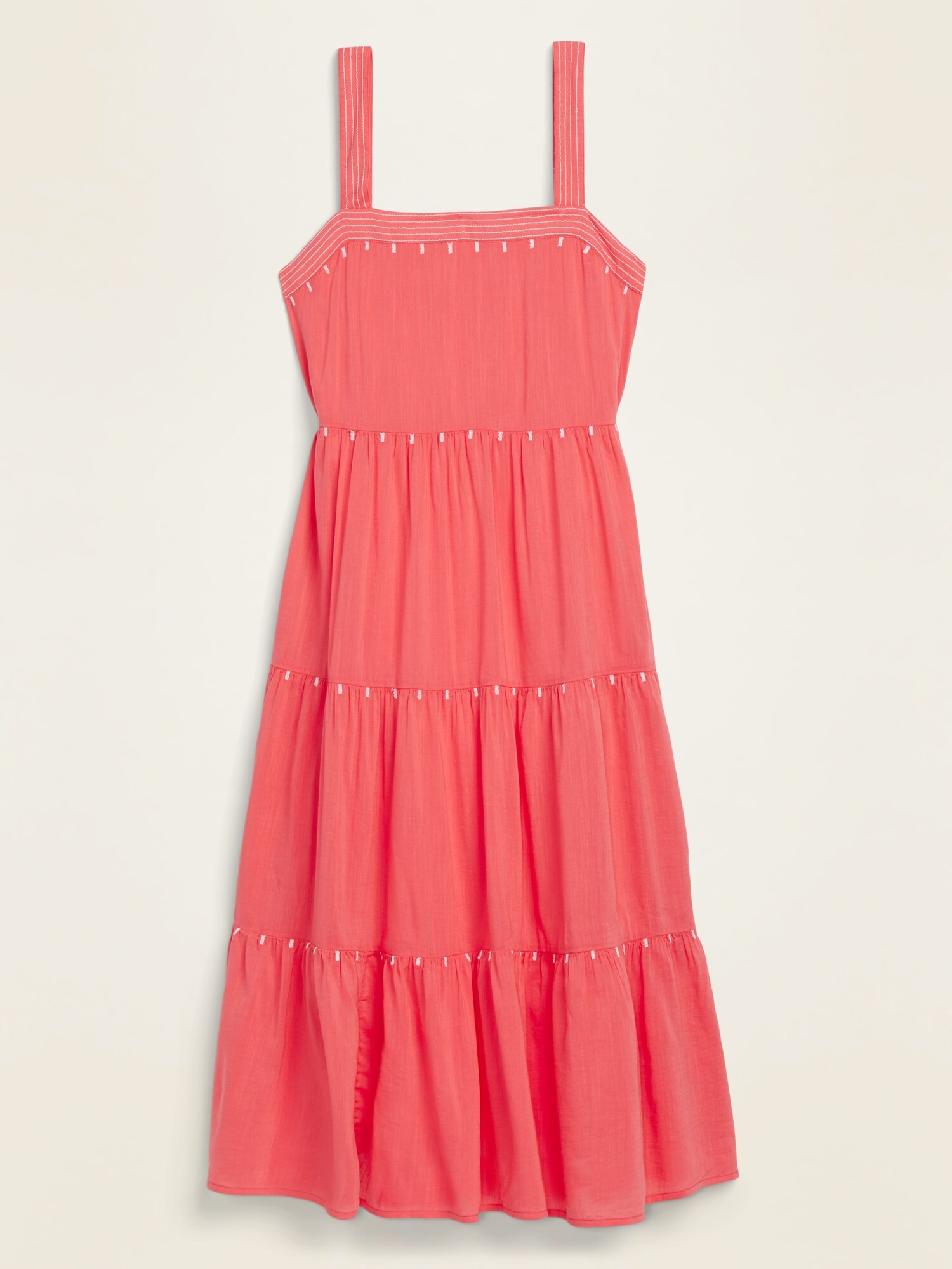 old navy red swing dress