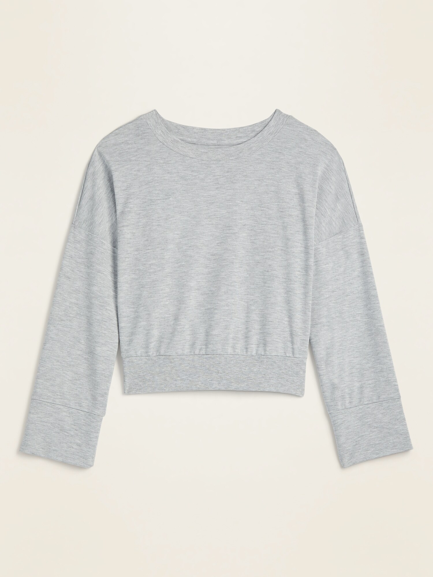 bell sleeve sweatshirt