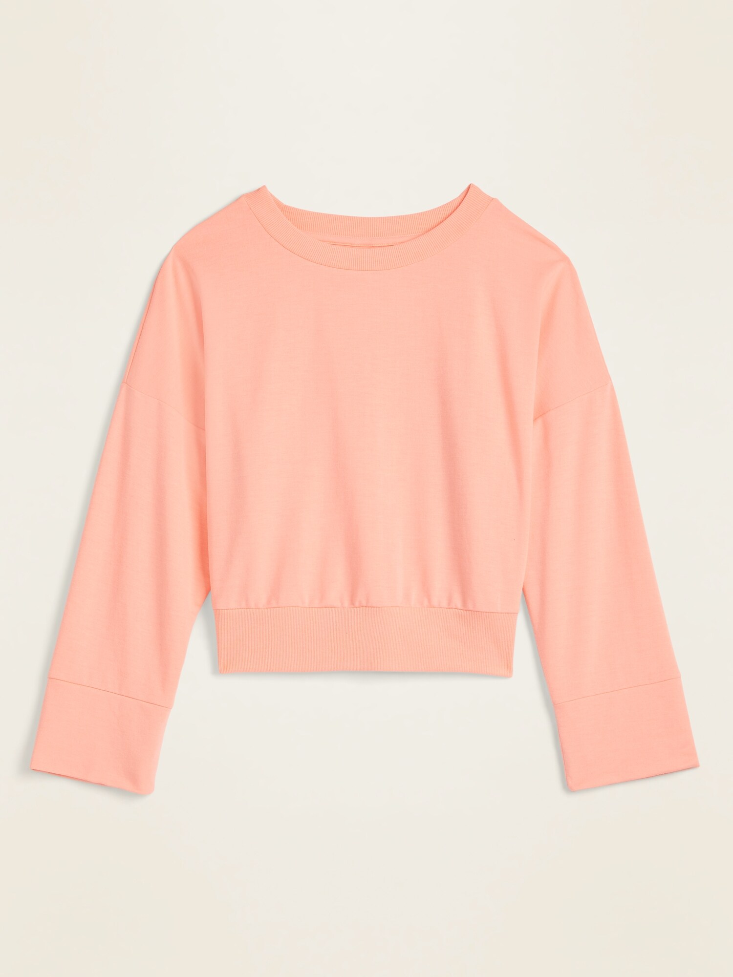 bell sleeve sweatshirt