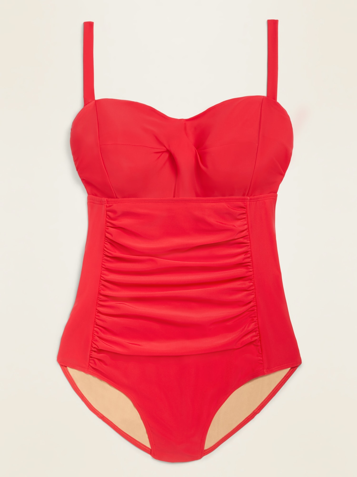 red one piece swimsuit underwire