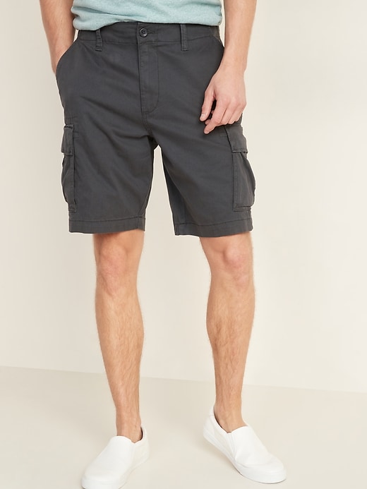 Lived-In Straight Cargo Shorts for Men -- 10-inch inseam