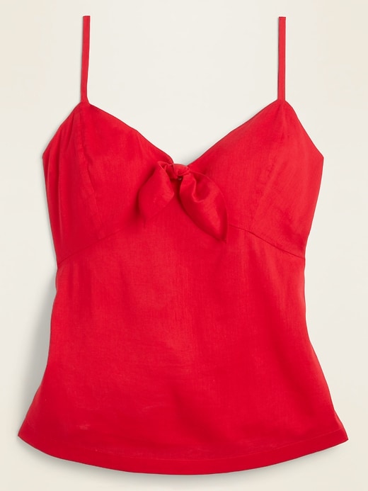 Tie-Front V-Neck Cami for Women