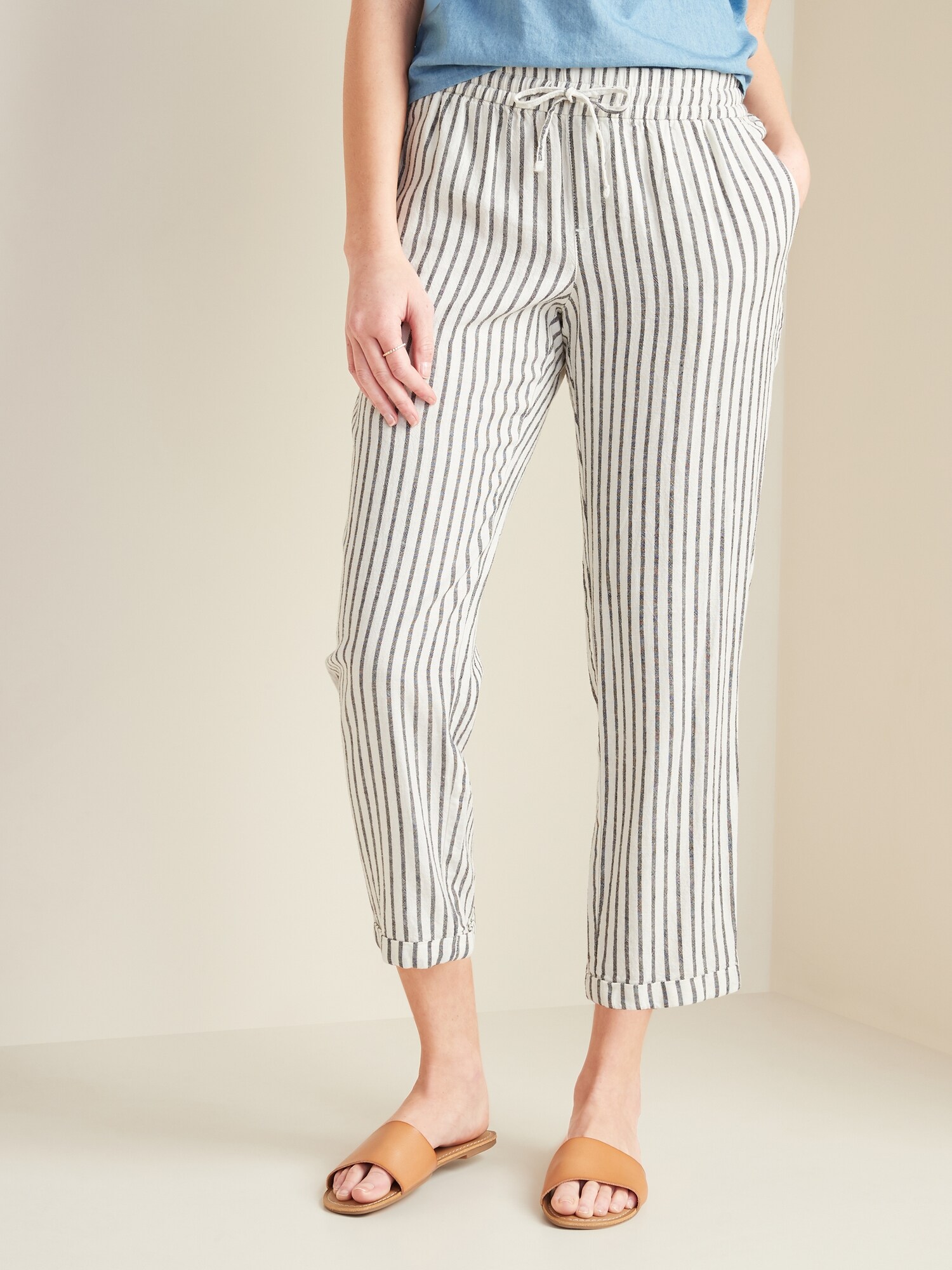 old navy striped jeans