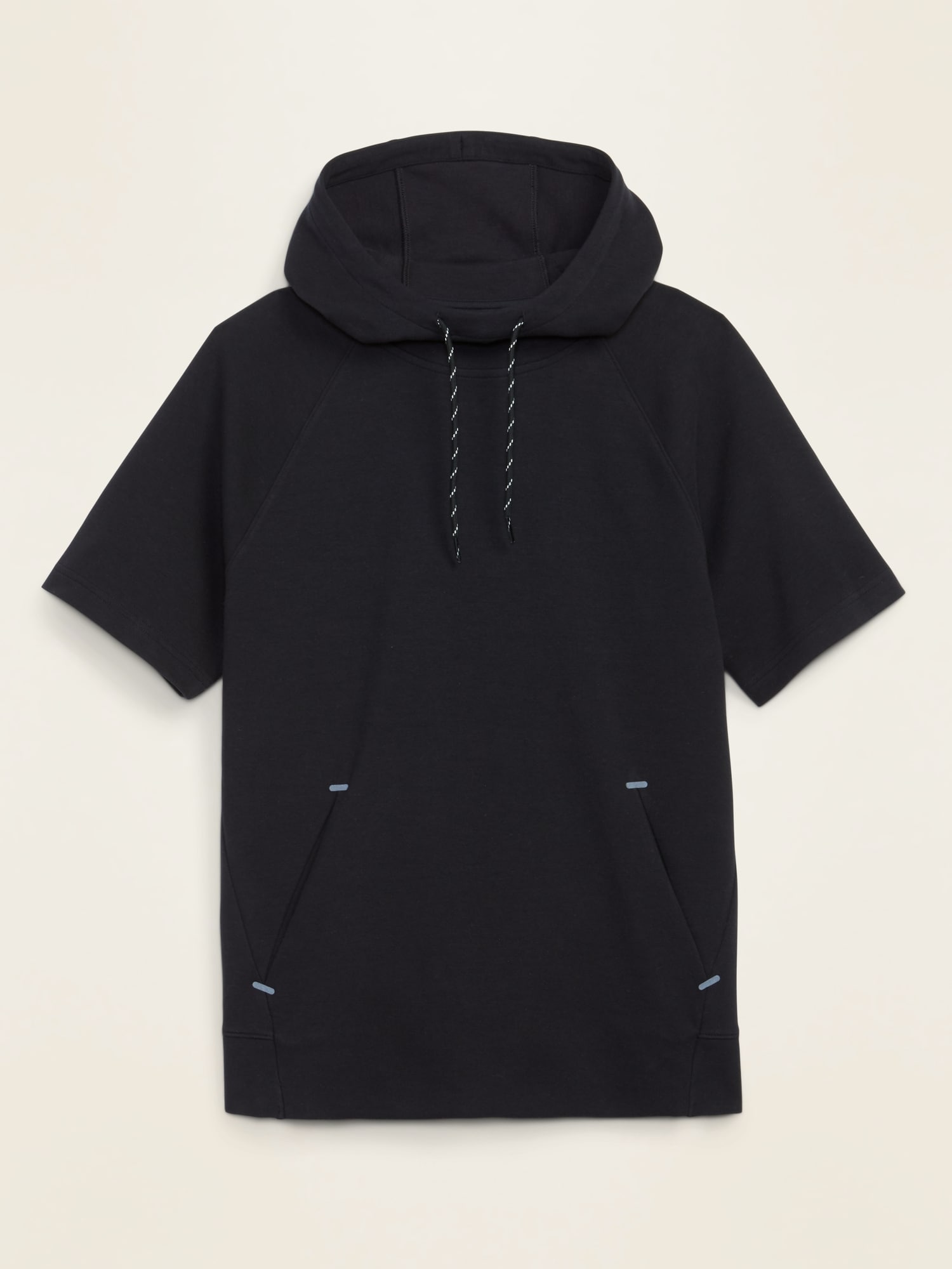 short sleeve fleece hoodie