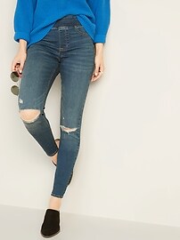 old navy distressed rockstar jeggings