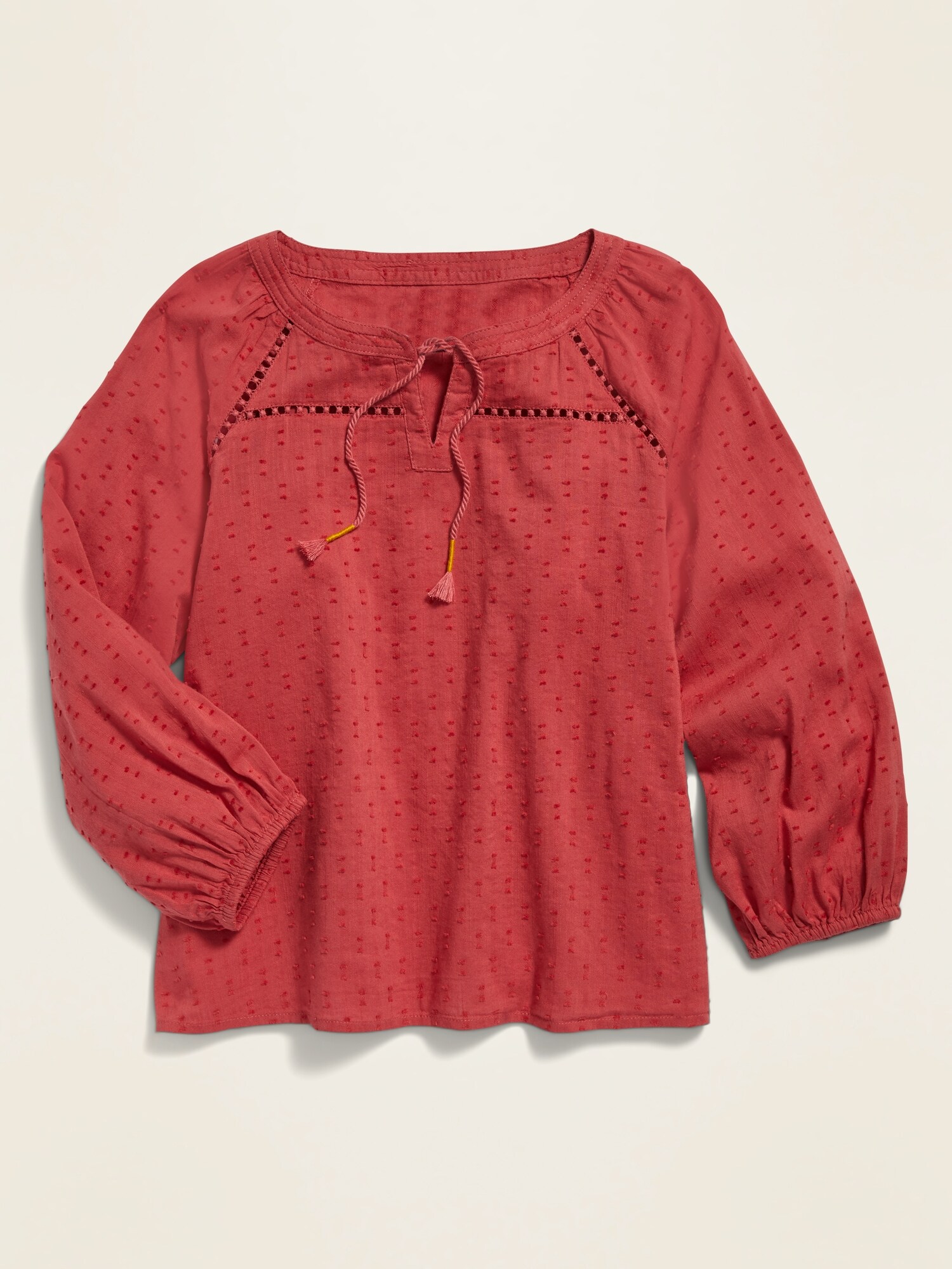 gap red blouse