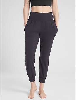 ATHLETA SALUTATION CRUISE JOGGER ST S T Small Tall BLACK PANTS NEW