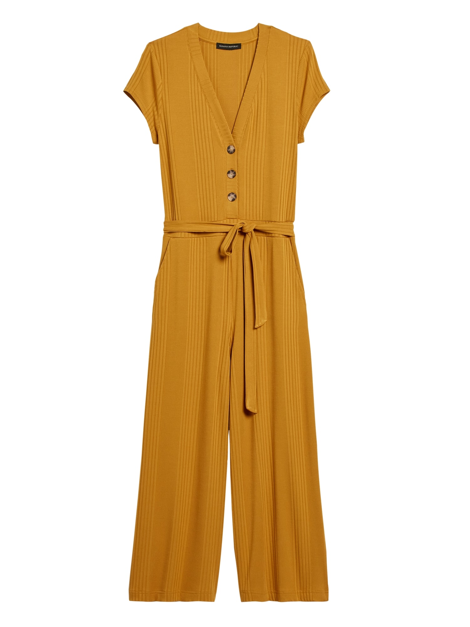 ribbed button jumpsuit