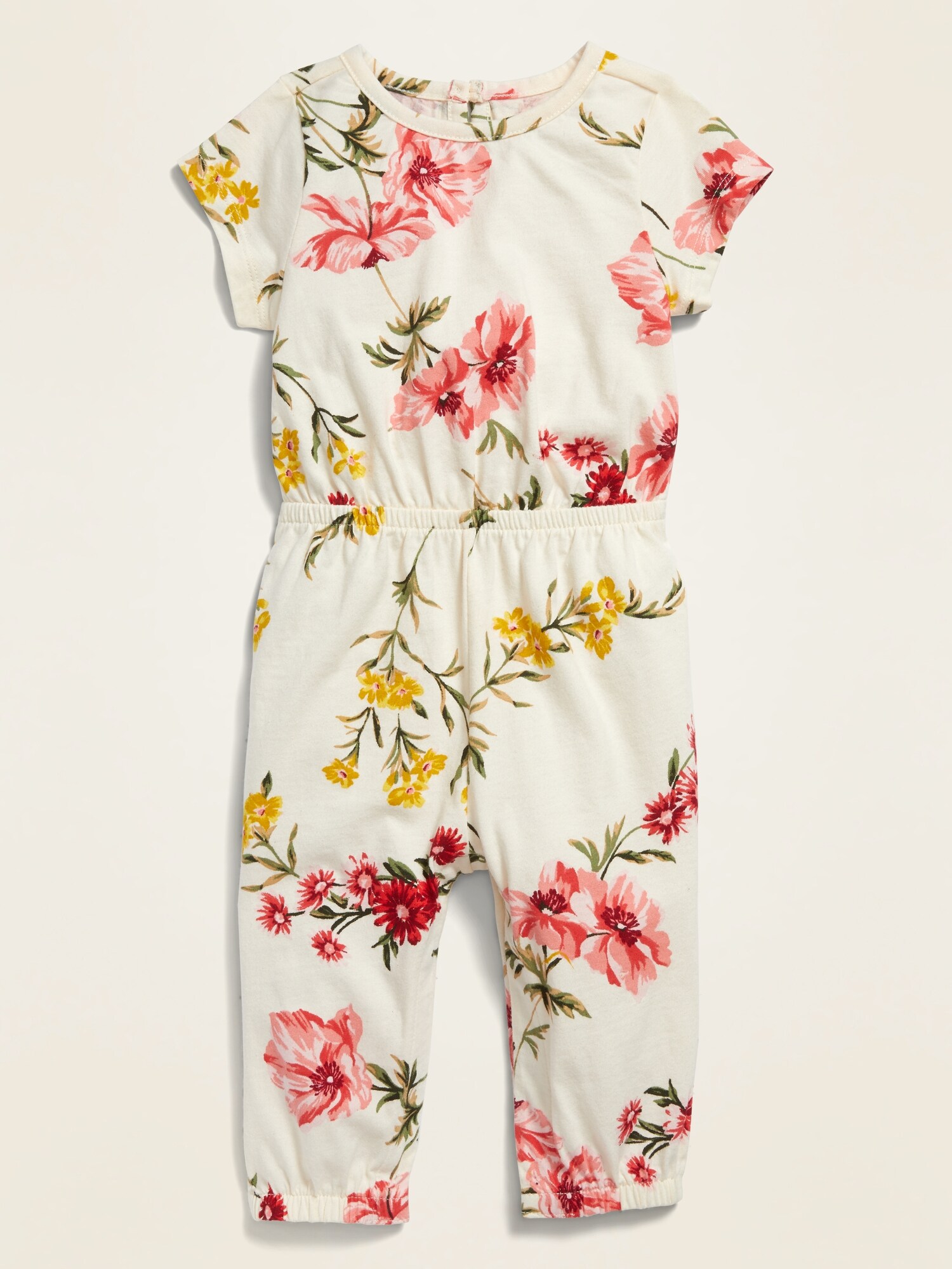short sleeve jersey jumpsuit