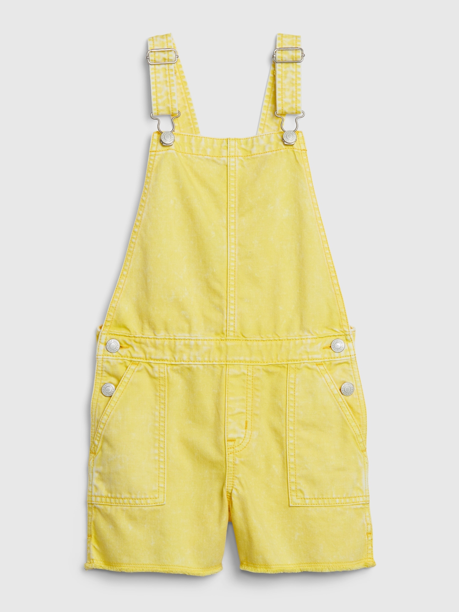 yellow shortalls