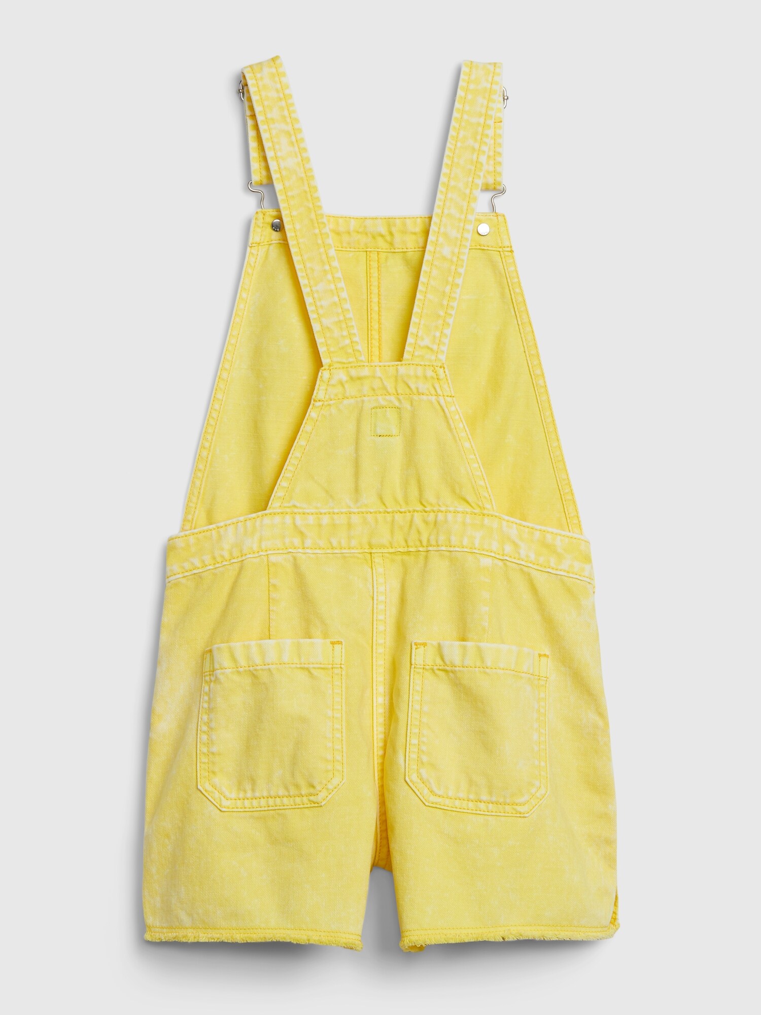 yellow shortalls