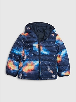 Toddler Upcycled Lightweight Reversible Puffer Jacket