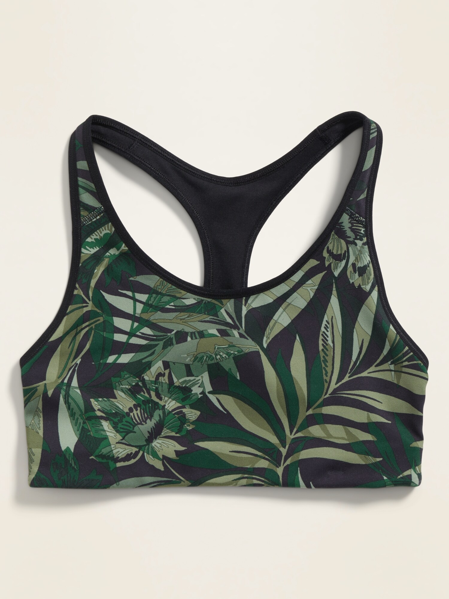 OLD Navy MEDIUM Support LASER Cut RACERBACK Sports BRA Coral AQUA NWT New S M L