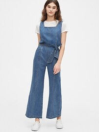 gap denim jumpsuit